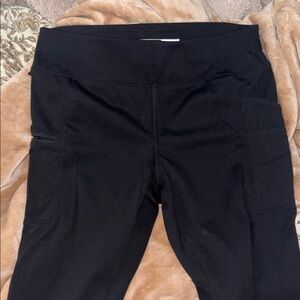 Carhartt Black High-Waist Active Leggings with Side Pockets